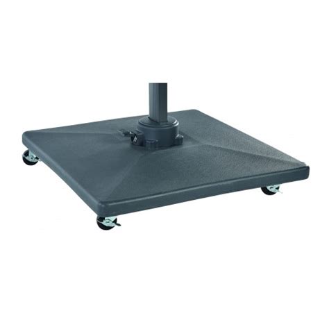 pied de parasol 90kg roulettes|Option roulettes pour dalles de 70 kg ou 90 kg .